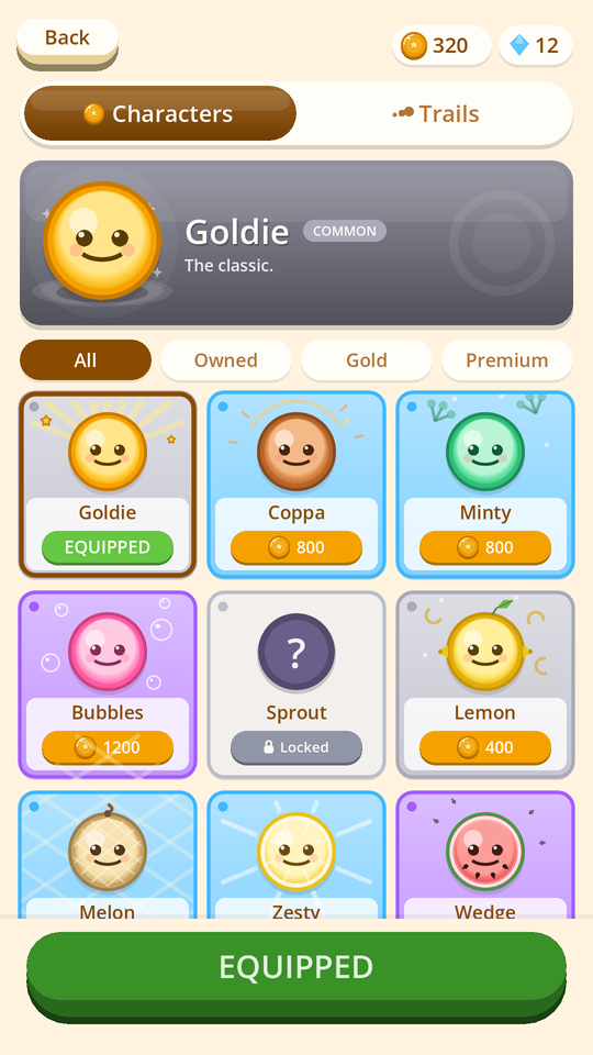 The character shop, full of coin characters