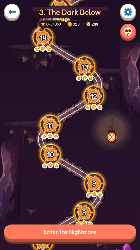 The map of The Dark Below
