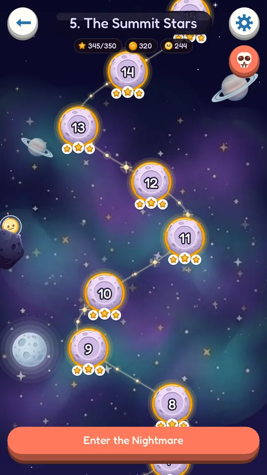 The map of The Summit Stars